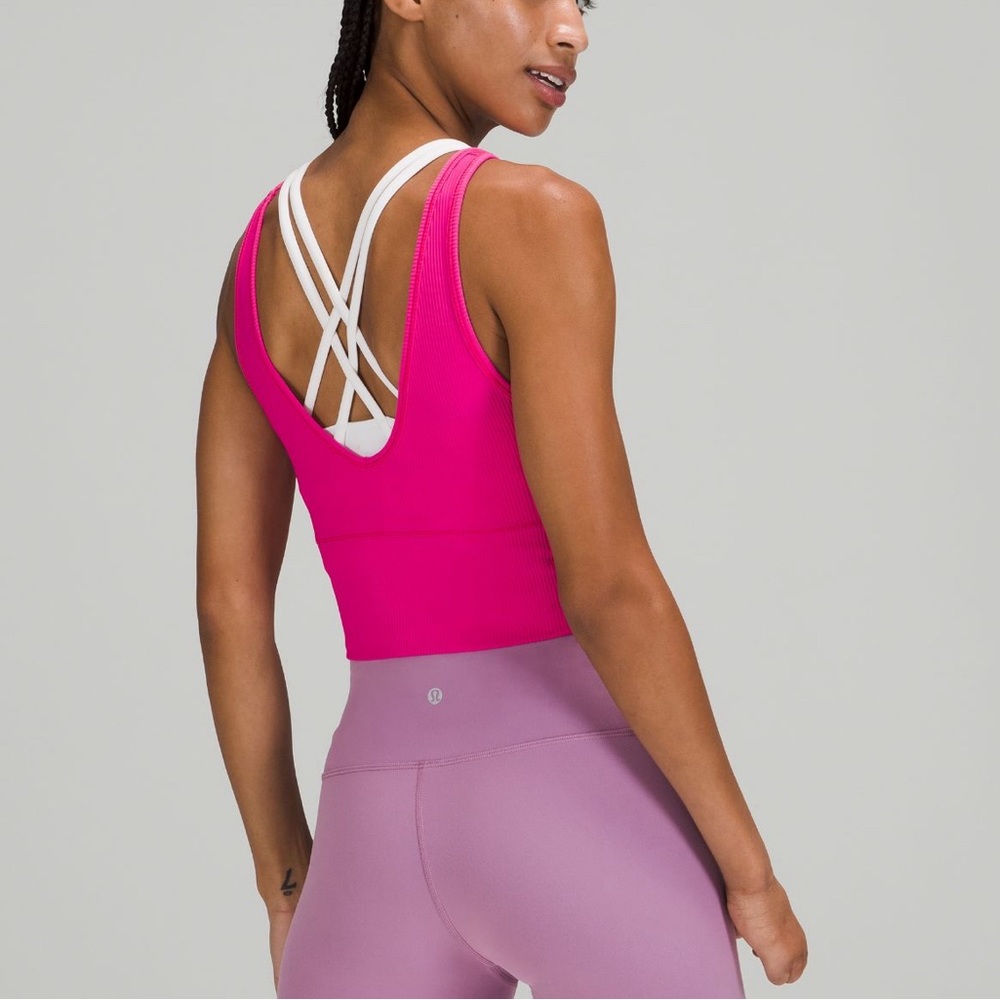 LULULEMON POWER PIVOT TANK TOP SONIC PINK SIZE 10 NWT SOLD OUT